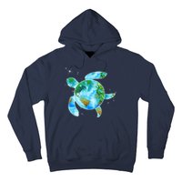 Restore Earth Sea Turtle Art Save The Planet Hoodie