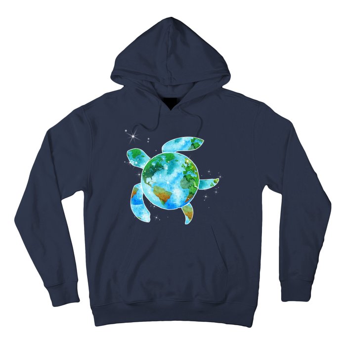 Restore Earth Sea Turtle Art Save The Planet Hoodie