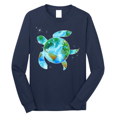 Restore Earth Sea Turtle Art Save The Planet Long Sleeve Shirt