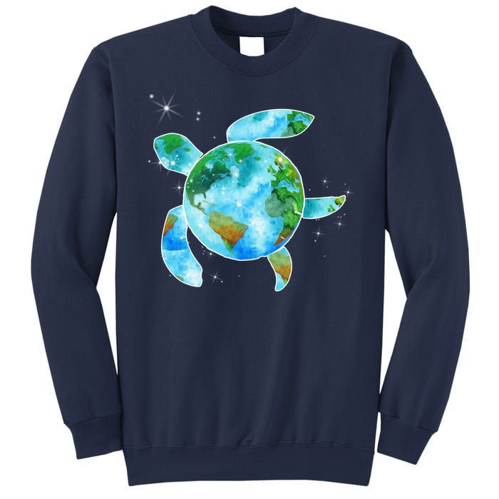 Restore Earth Sea Turtle Art Save The Planet Sweatshirt