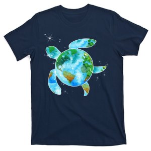 Restore Earth Sea Turtle Art Save The Planet T-Shirt