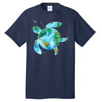 Restore Earth Sea Turtle Art Save The Planet Tall T-Shirt