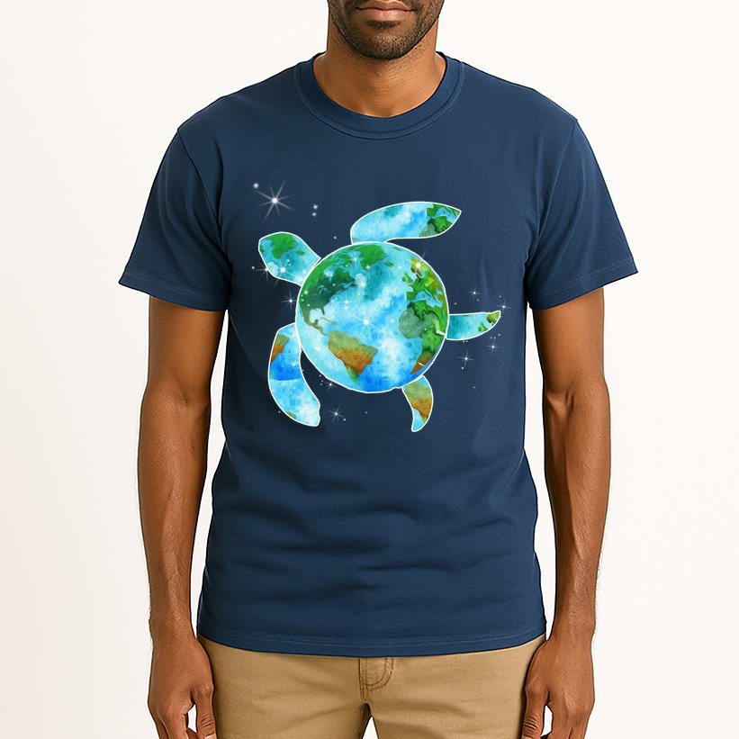 Restore Earth Sea Turtle Art Save The Planet Tall T-Shirt