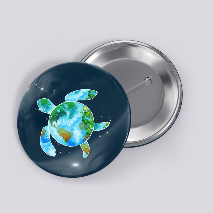 Restore Earth Sea Turtle Art Save The Planet Button