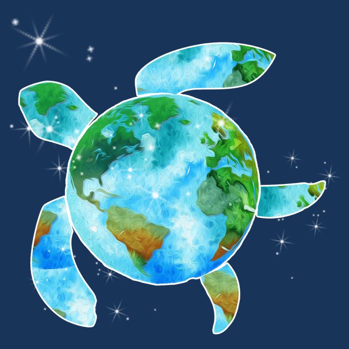 Restore Earth Sea Turtle Art Save The Planet Button