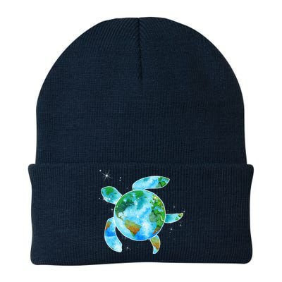 Restore Earth Sea Turtle Art Save The Planet Knit Cap Winter Beanie