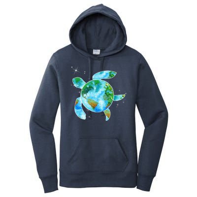 Restore Earth Sea Turtle Art Save The Planet Women's Pullover Hoodie