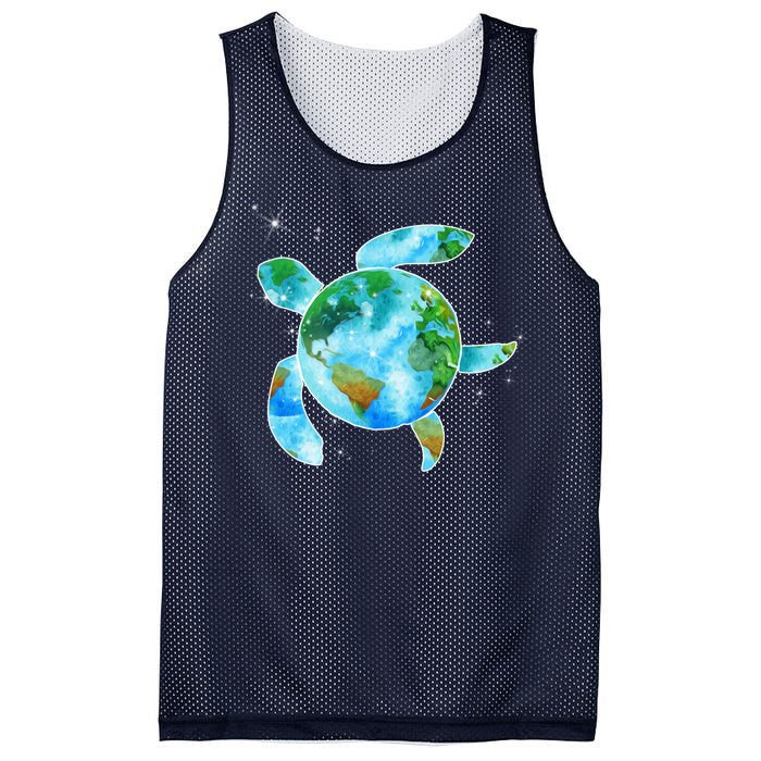 Restore Earth Sea Turtle Art Save The Planet Mesh Reversible Basketball Jersey Tank