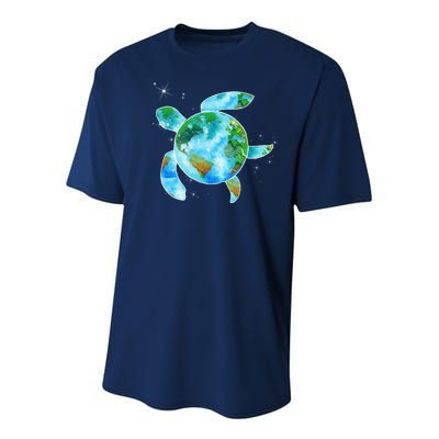 Restore Earth Sea Turtle Art Save The Planet Youth Performance Sprint T-Shirt