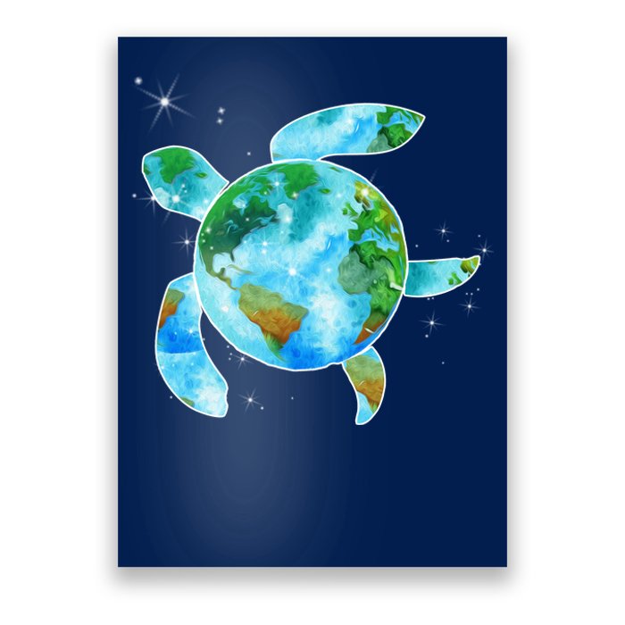 Restore Earth Sea Turtle Art Save The Planet Poster