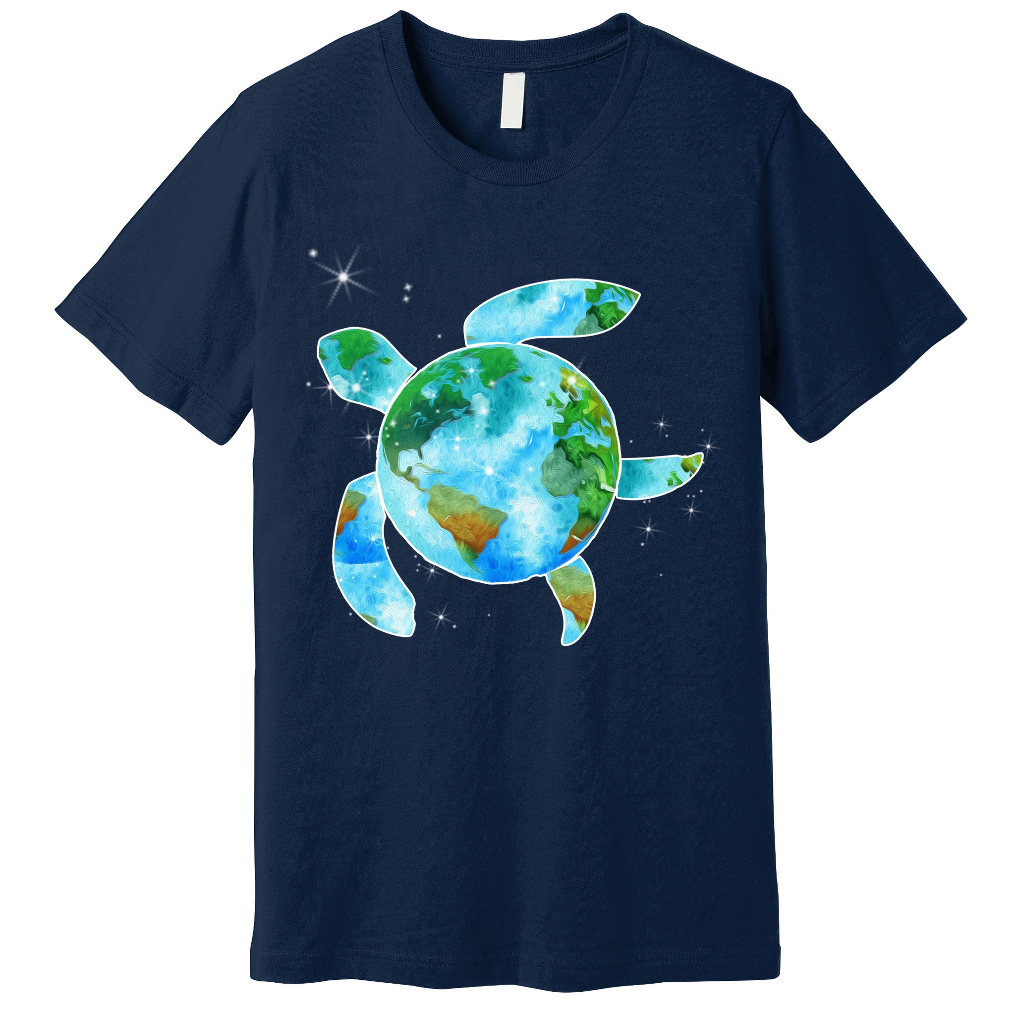 Restore Earth Sea Turtle Art Save The Planet Premium T-Shirt