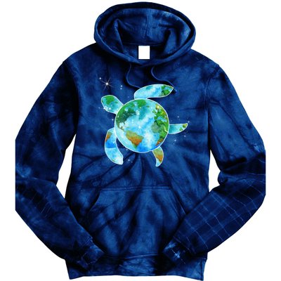 Restore Earth Sea Turtle Art Save The Planet Tie Dye Hoodie