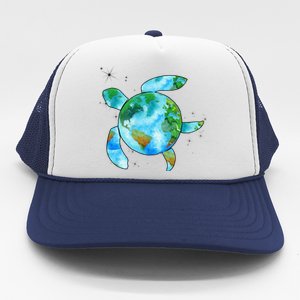 Restore Earth Sea Turtle Art Save The Planet Trucker Hat