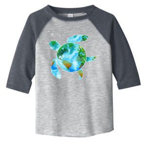 Restore Earth Sea Turtle Art Save The Planet Toddler Fine Jersey T-Shirt