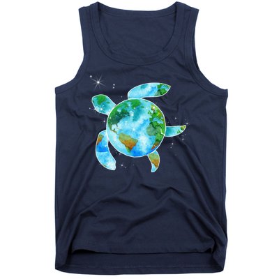 Restore Earth Sea Turtle Art Save The Planet Tank Top