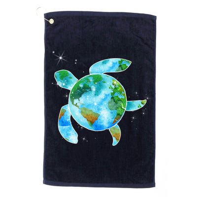 Restore Earth Sea Turtle Art Save The Planet Golf Towel