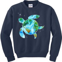 Restore Earth Sea Turtle Art Save The Planet Kids Sweatshirt