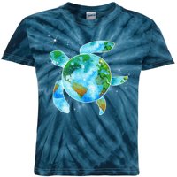 Restore Earth Sea Turtle Art Save The Planet Kids Tie-Dye T-Shirt