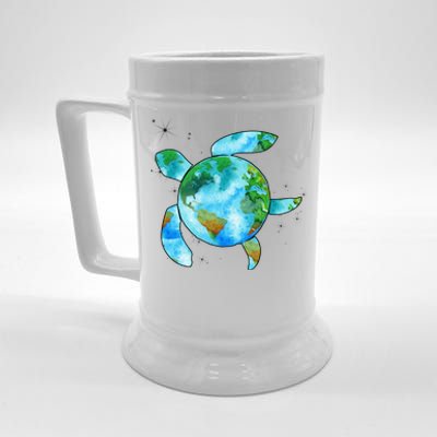 Restore Earth Sea Turtle Art Save The Planet Beer Stein