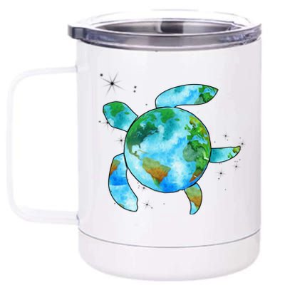 Restore Earth Sea Turtle Art Save The Planet 12 oz Stainless Steel Tumbler Cup