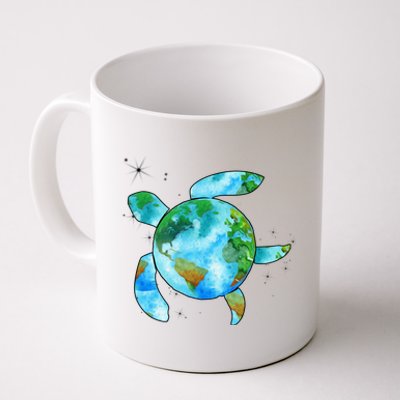 Restore Earth Sea Turtle Art Save The Planet Coffee Mug