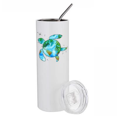 Restore Earth Sea Turtle Art Save The Planet Stainless Steel Tumbler