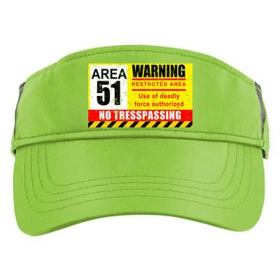 Restricted Area 51 No Trespassing Funny Adult Drive Performance Visor