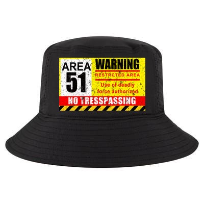 Restricted Area 51 No Trespassing Funny Cool Comfort Performance Bucket Hat