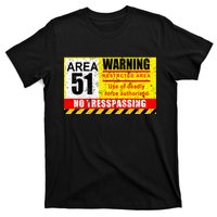 Restricted Area 51 No Trespassing Funny T-Shirt