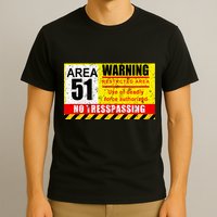 Restricted Area 51 No Trespassing Funny T-Shirt