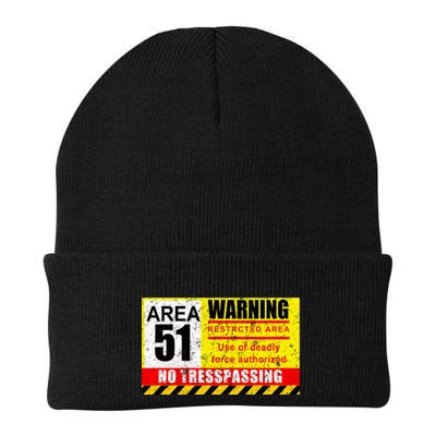 Restricted Area 51 No Trespassing Funny Beanie