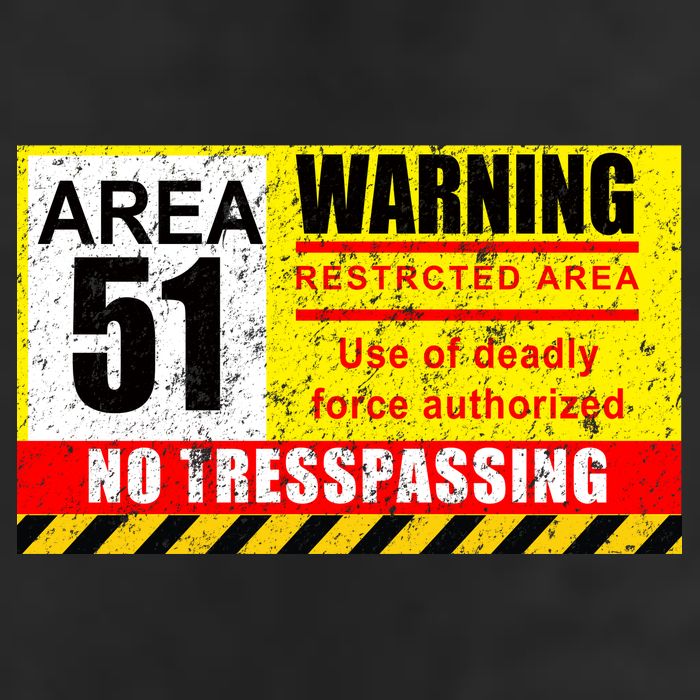 Restricted Area 51 No Trespassing Funny Hat