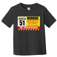 Restricted Area 51 No Trespassing Funny Toddler T-Shirt