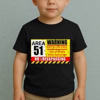 Restricted Area 51 No Trespassing Funny Toddler T-Shirt