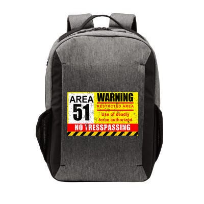 Restricted Area 51 No Trespassing Funny Vector Backpack