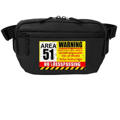 Restricted Area 51 No Trespassing Funny Crossbody Pack