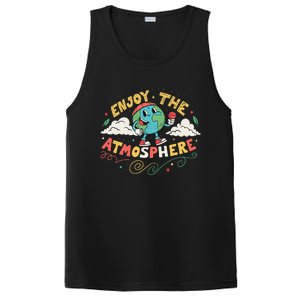 Retro Enjoy The Atmosphere Funny Earth Day PosiCharge Competitor Tank