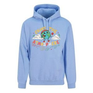 Retro Enjoy The Atmosphere Funny Earth Day Unisex Surf Hoodie