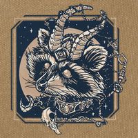 Raccoon Evil Third Eye Witchy Halloween Goth Racoon Cotton Canvas Backpack