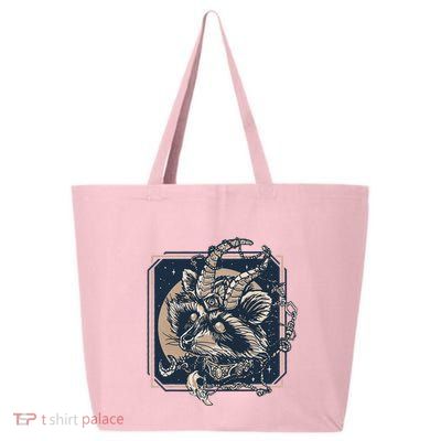 Raccoon Evil Third Eye Witchy Halloween Goth Racoon 25L Jumbo Tote
