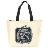 Raccoon Evil Third Eye Witchy Halloween Goth Racoon Zip Tote Bag
