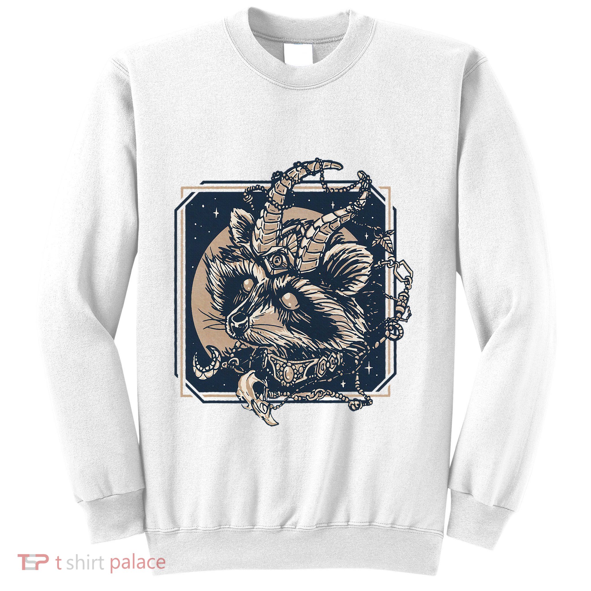 Raccoon Evil Third Eye Witchy Halloween Goth Racoon Sweatshirt
