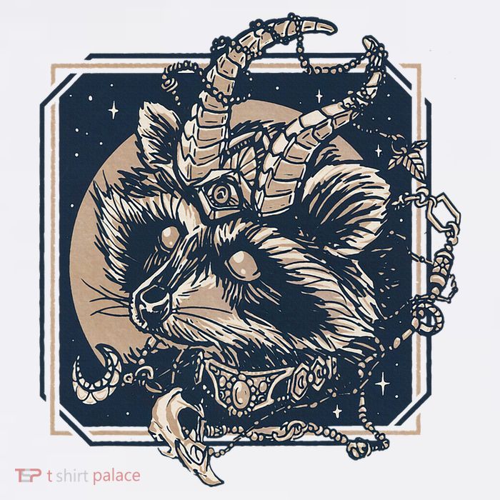 Raccoon Evil Third Eye Witchy Halloween Goth Racoon Sustainable Bucket Hat