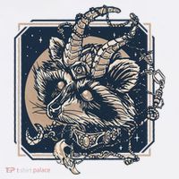Raccoon Evil Third Eye Witchy Halloween Goth Racoon Button