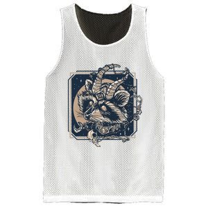 Raccoon Evil Third Eye Witchy Halloween Goth Racoon Mesh Reversible Basketball Jersey Tank