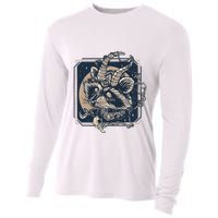 Raccoon Evil Third Eye Witchy Halloween Goth Racoon Cooling Performance Long Sleeve Crew