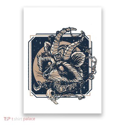 Raccoon Evil Third Eye Witchy Halloween Goth Racoon Poster