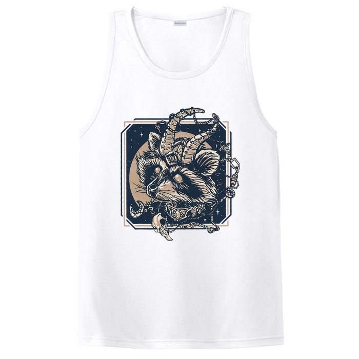 Raccoon Evil Third Eye Witchy Halloween Goth Racoon PosiCharge Competitor Tank