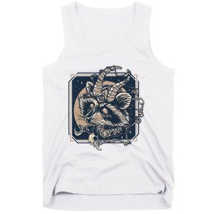 Raccoon Evil Third Eye Witchy Halloween Goth Racoon Tank Top