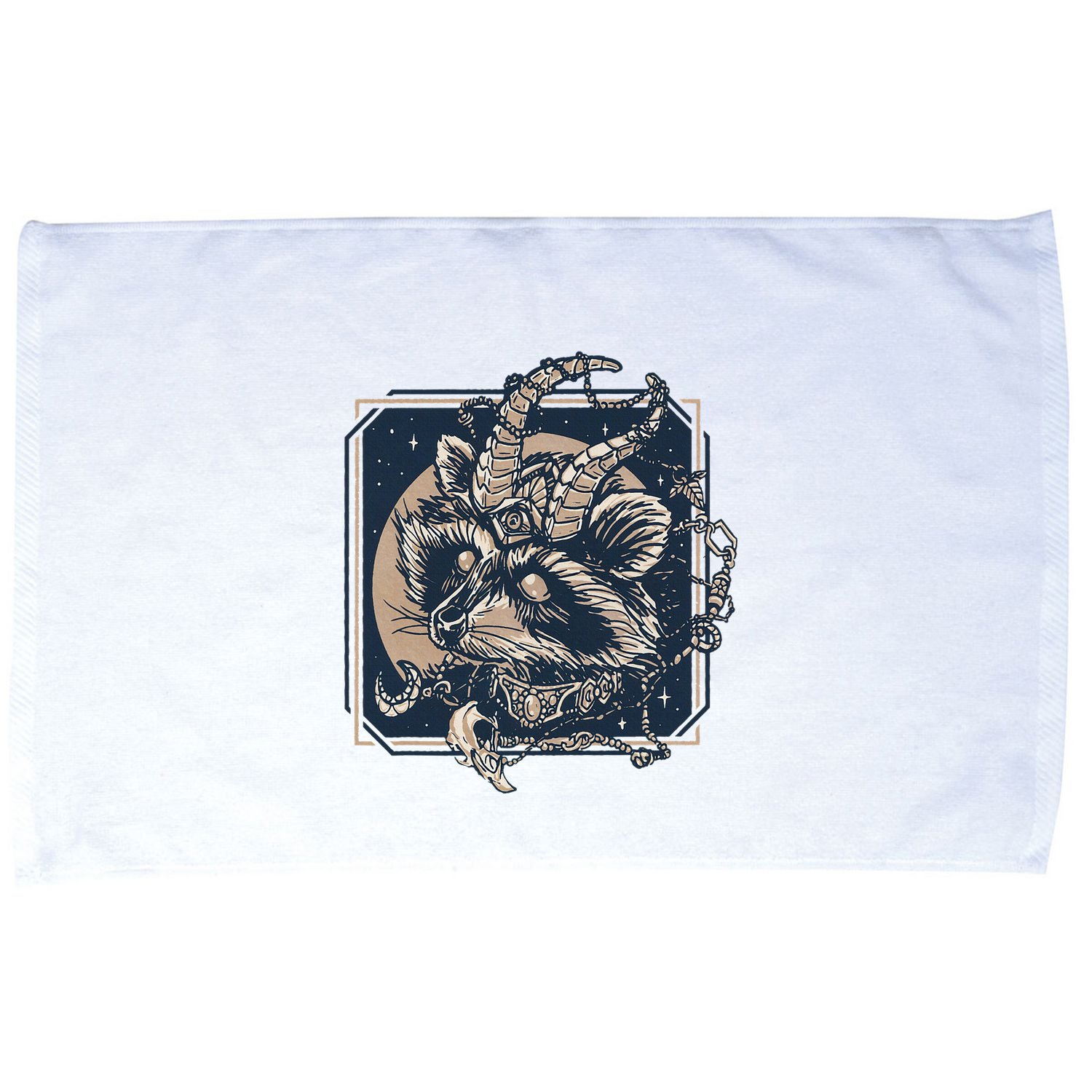 Raccoon Evil Third Eye Witchy Halloween Goth Racoon Microfiber Hand Towel